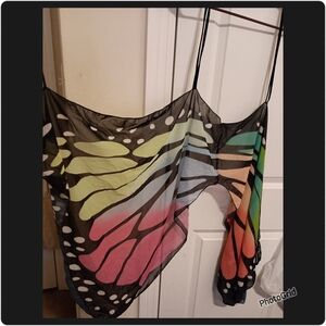 Colorful Butterfly Wing Shawl